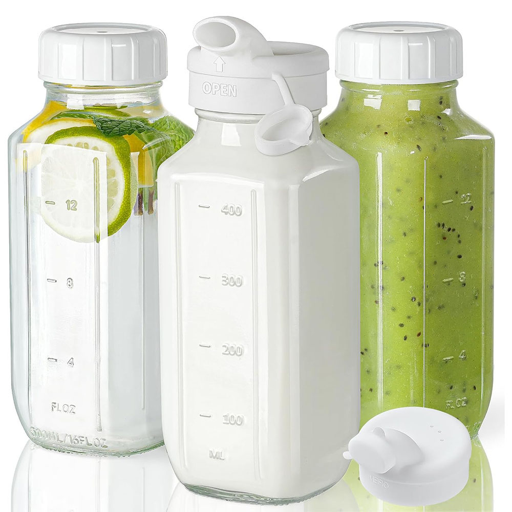 Bean Hopper Lid - Bouteilles en verre pour jus avec