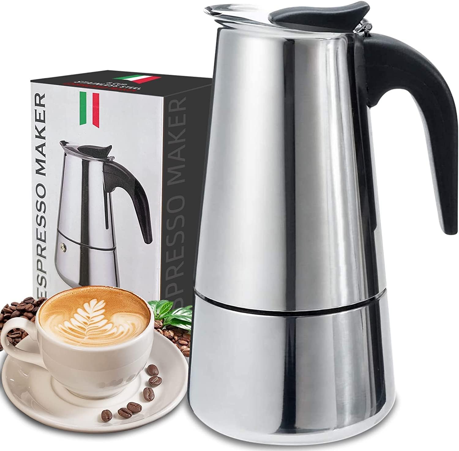 Coffee Vending Equipment - 4/6/9 Tasses Moka Pot Caffe Machine