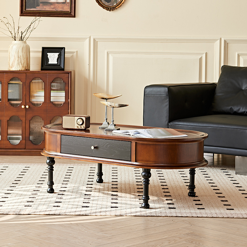 Table basse ovale vintage fran - Coffee Equipment Home avis et prix