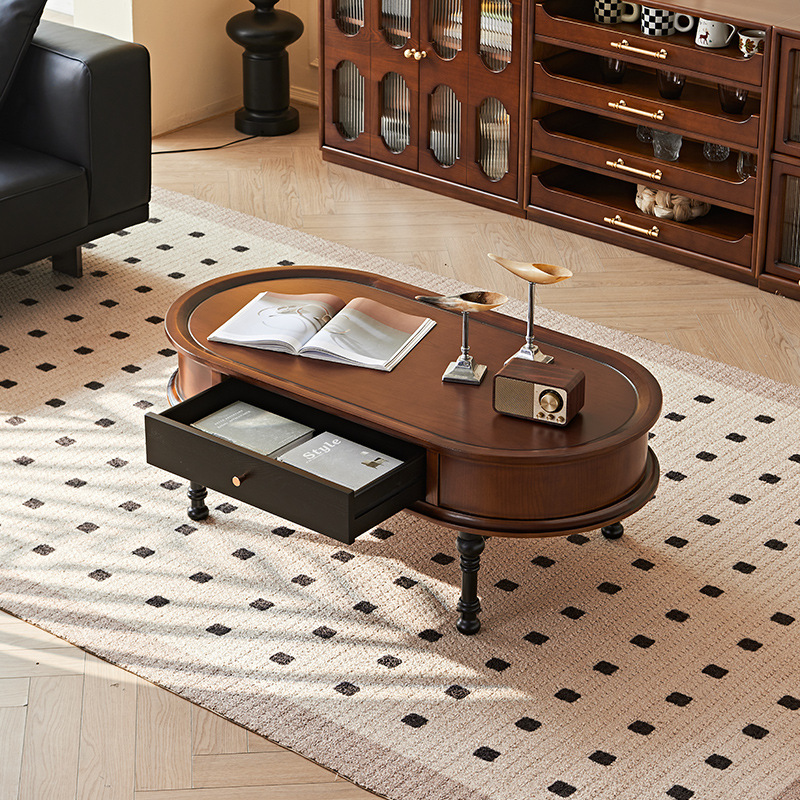Table basse ovale vintage fran - Coffee Equipment Home avis et prix